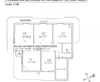 zoom immagine (Appartamento 103 mq, soggiorno, 4 camere, zona Giffoni Sei Casali)